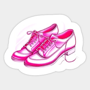 Shoes raspberry sorbet Sticker